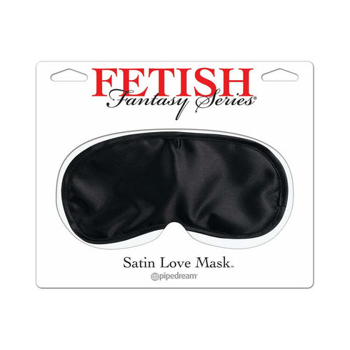 Pipedream Satin Love Mask Black