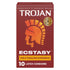 Trojan Ecstasy Ultra Ribbed Box 10