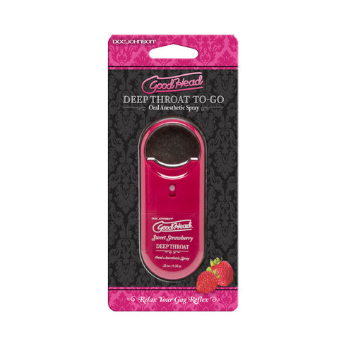 Goodhead Deep Throat Spray To-Go Sweet Strawberry 0.33 fl.oz