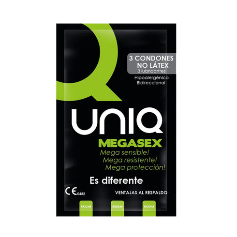 Uniq Megasex condoms Pack 3