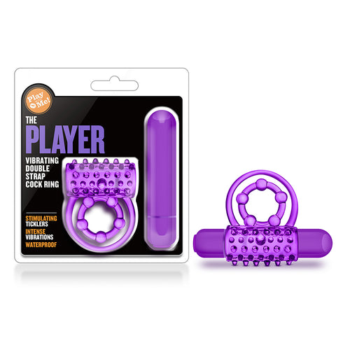 Blush Play with Me The Player - Correa doble con anilla en C, color morado