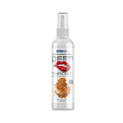Swiss Navy Deep Throat Spray Salted Caramel 2 fl.oz