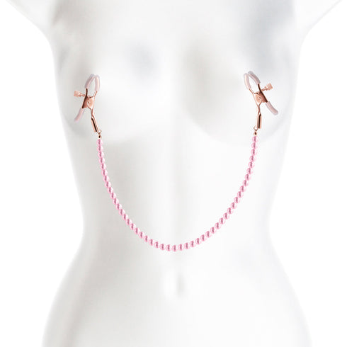 Bound Nipple Clamps Pink