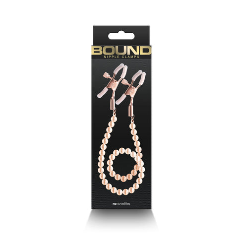 Bound Nipple Clamps Rose Gold