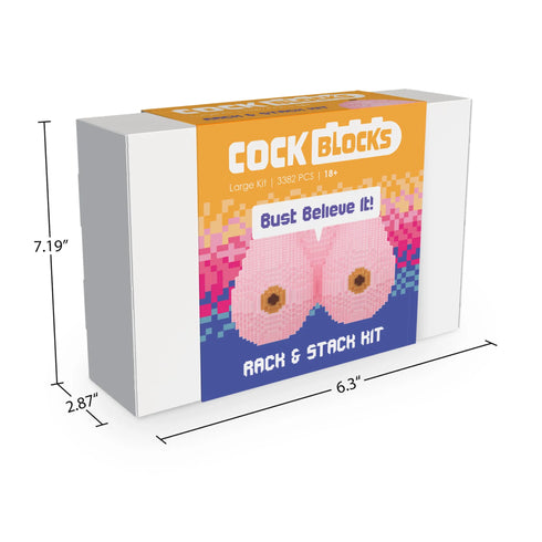 Cock Blocks Rack & Stack 3D Boob Building Set