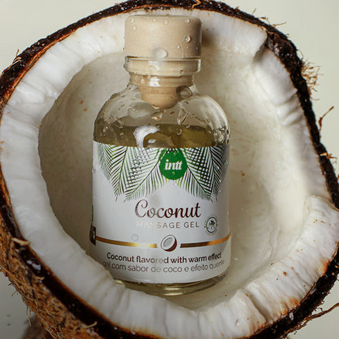 intt Vegan Coconut Kissable Massage Gel 1 fl.oz