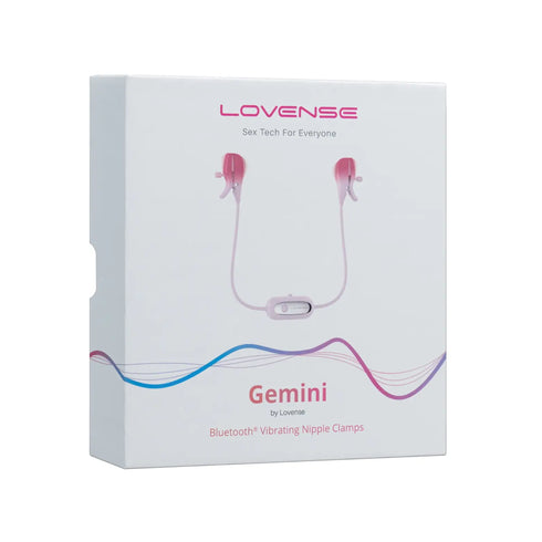 Pinzas vibratorias para pezones Lovense Gemini controladas por app