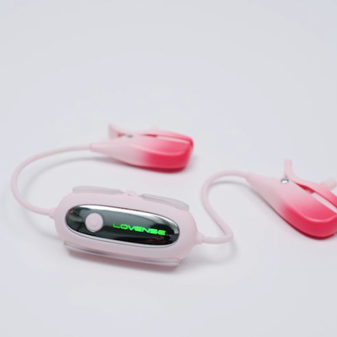 Pinzas vibratorias para pezones Lovense Gemini controladas por app