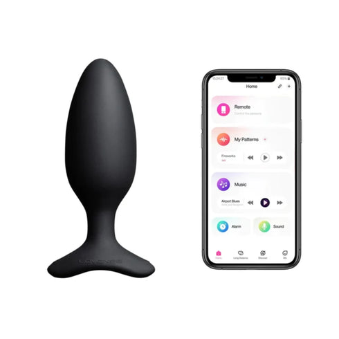Lovense Hush 2 Remote App-Controlled 1.5" Butt Plug Black