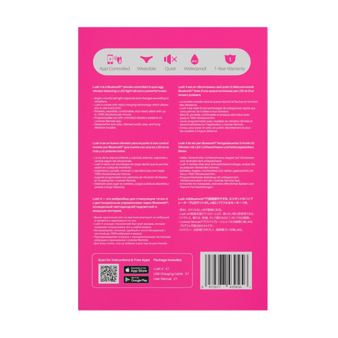 Lovense Lush 4 Bluetooth App-Controlled G-Spot Egg Pink