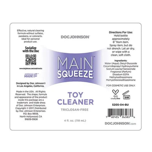 Main Squeeze Toy Cleaner 4 fl oz