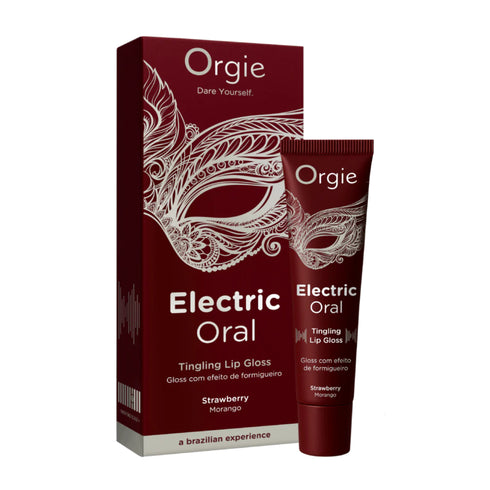 Orgie Electric Oral Tingling Lip Gloss Strawberry 0.34 fl oz