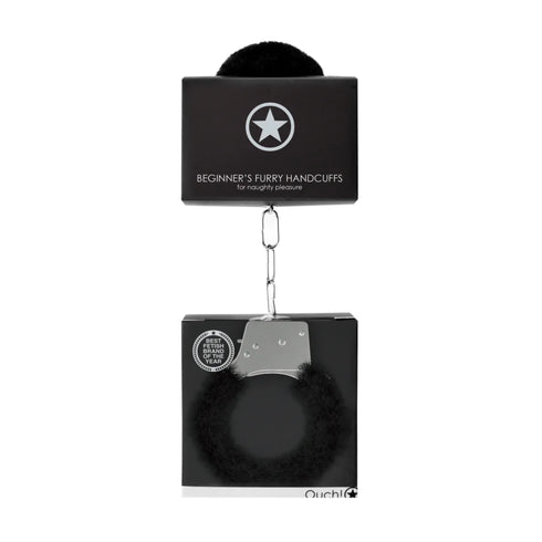 Ouch! Beginner's Furry Handcuffs Black