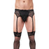 Prowler Lace Garter Set Black L