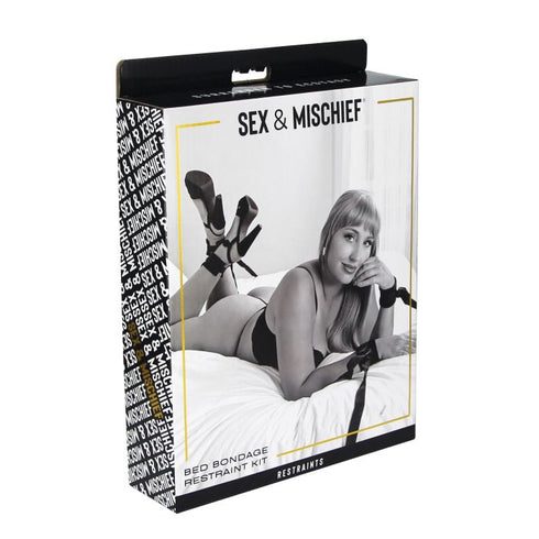 Sex & Mischief Bed Bondage Restraint Kit