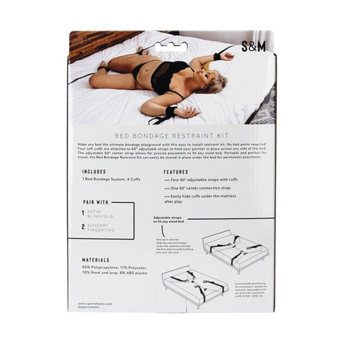 Sex & Mischief Bed Bondage Restraint Kit