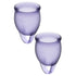 Satisfyer Feel Confident Menstrual Cups Lilac