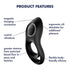 Satisfyer Legendary Duo C-Ring Black