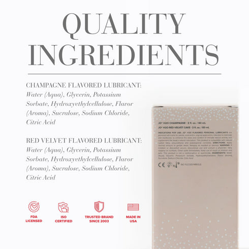 JO 20th Anniversary Water-Based Flavored Lubricant Gift Set