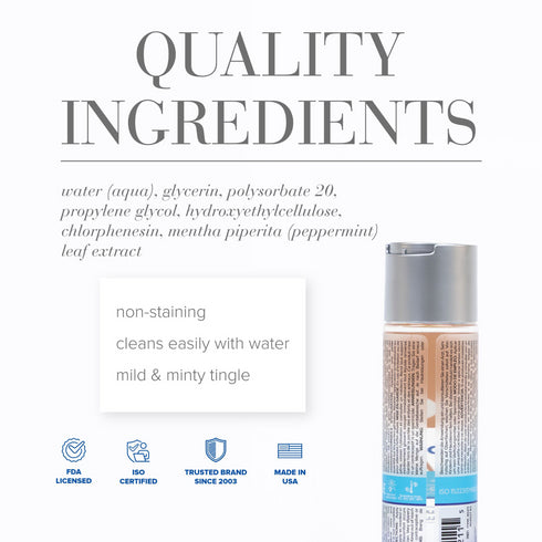 JO H2O Anal Cooling Lubricant Water-Based 2 fl.oz / 60 ml