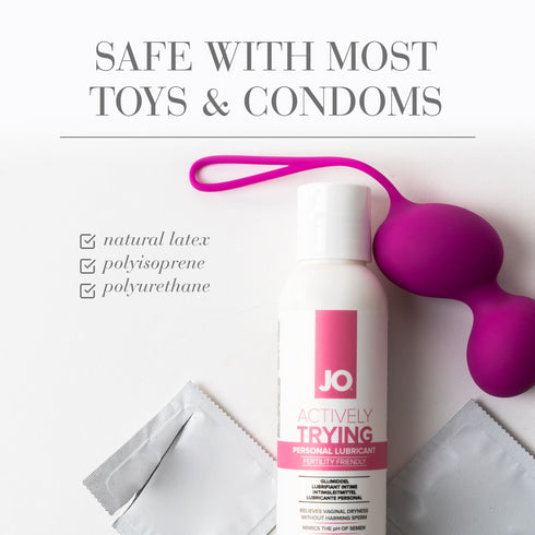JO Actively Trying Fertility Friendly Lubricante personal a base de agua 4 fl oz