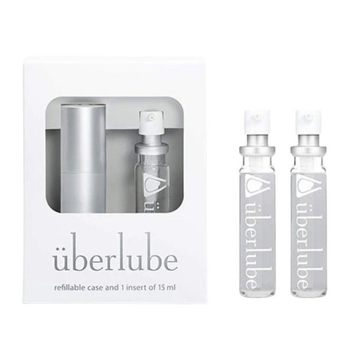 überlube Silver Good-to-Go Traveler Set y dos recambios de 15 ml