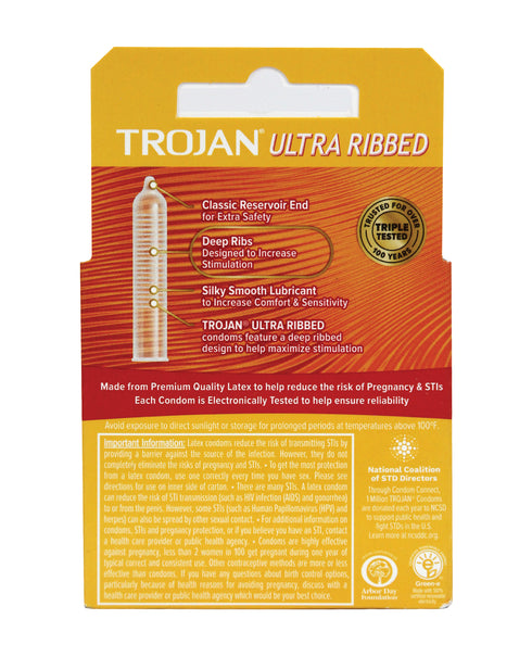 Trojan Ultra Ribbed Box 3