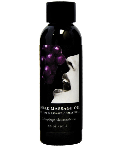 Earthly Body EDIBLE Massage Oil Grape 2 fl oz