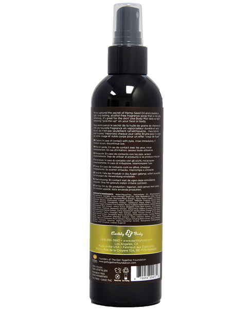 Earthly Body Hemp Seed Hidratante Body Mist Nag Champa 8 fl oz
