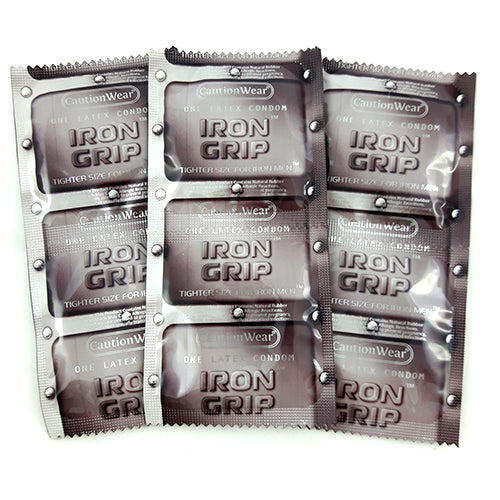 Caution Wear Iron Grip natural rubber condoms ️ WorldCondoms