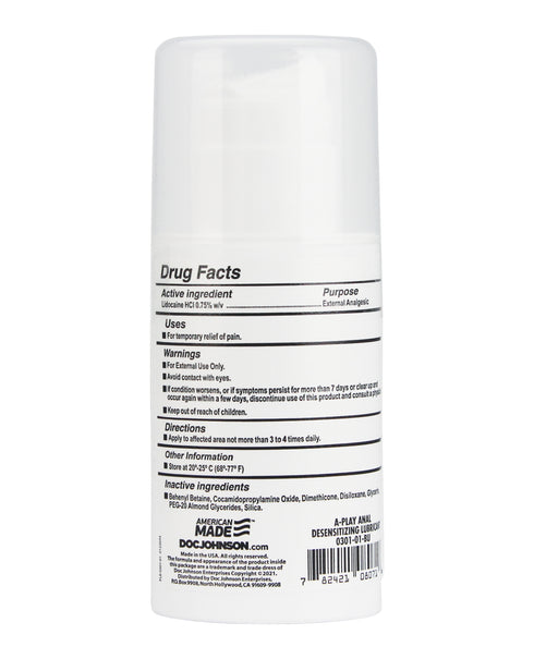 A-Play ANAL Desensitizing Gel 3.4 oz