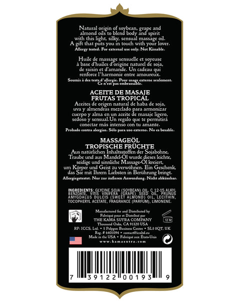 Kama Sutra Naturals Oil Tropical Fruits 8 fl oz
