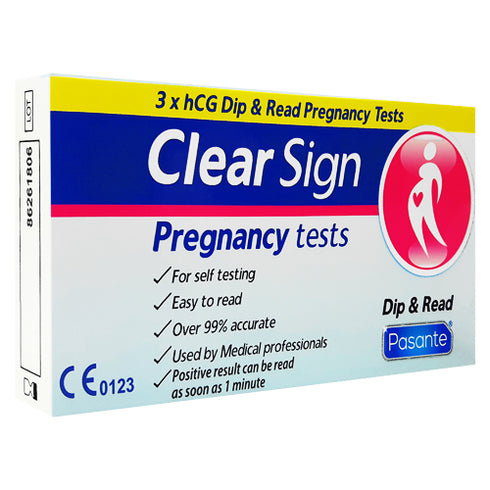 Clara Sign Dip &Read Test de embarazo Caja 3