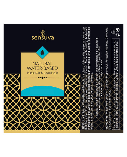 Sensuva humectante natural a base de agua sin perfume