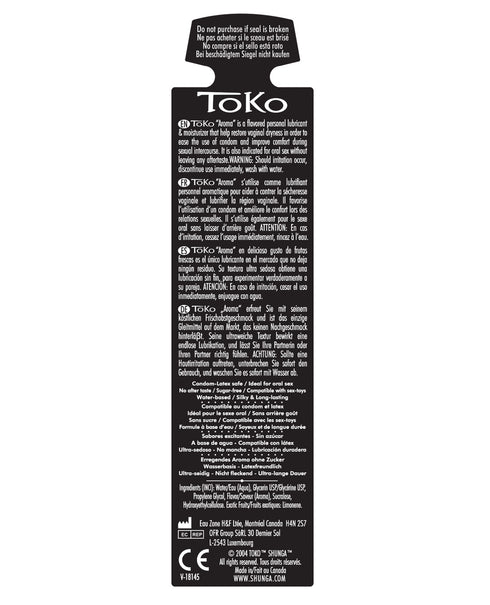 Shunga Toko Aroma Lubricante con sabor a melón mango 5.5 fl oz