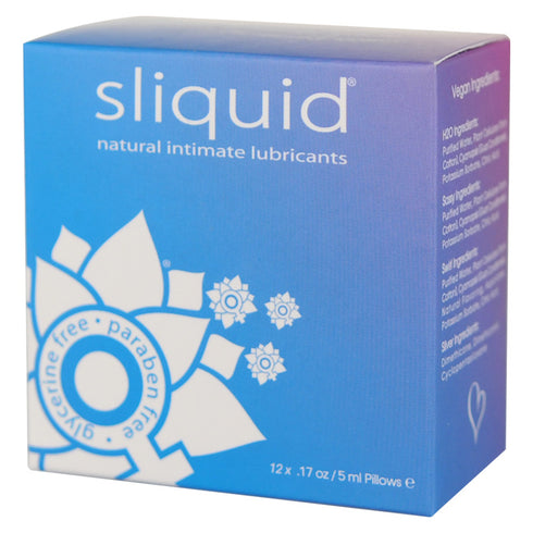 Sliquid Naturals Lube Cube Almohada Pack 12