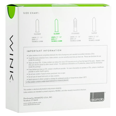 Wink Slider Natural Lubricated Box 24