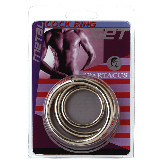 Spartacus Metal C-Ring 3-Pack | WorldCondoms Main image