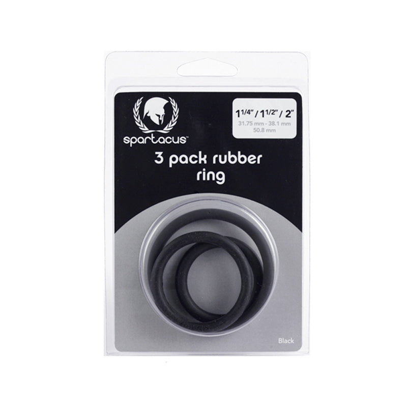 Spartacus Rubber C-Ring 3-Pack | WorldCondoms Main image