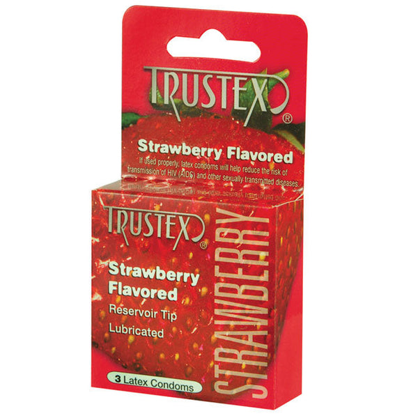 Trustex Strawberry 3 Pack