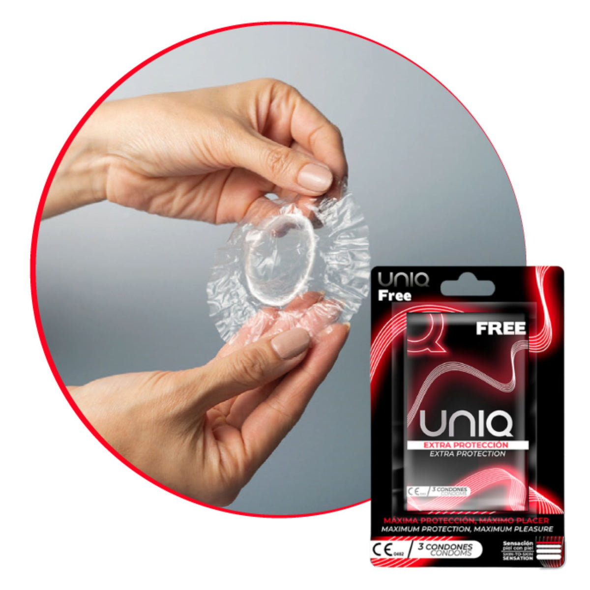 Uniq Free condoms 3 Pack