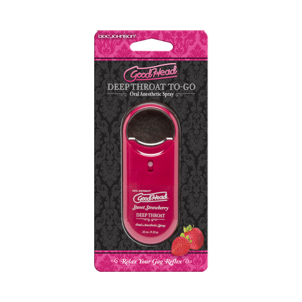 Goodhead Deep Throat Spray To-Go Sweet Strawberry 0.33 fl oz