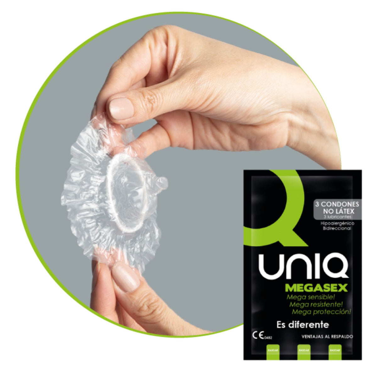 Uniq Megasex condoms 3 Pack