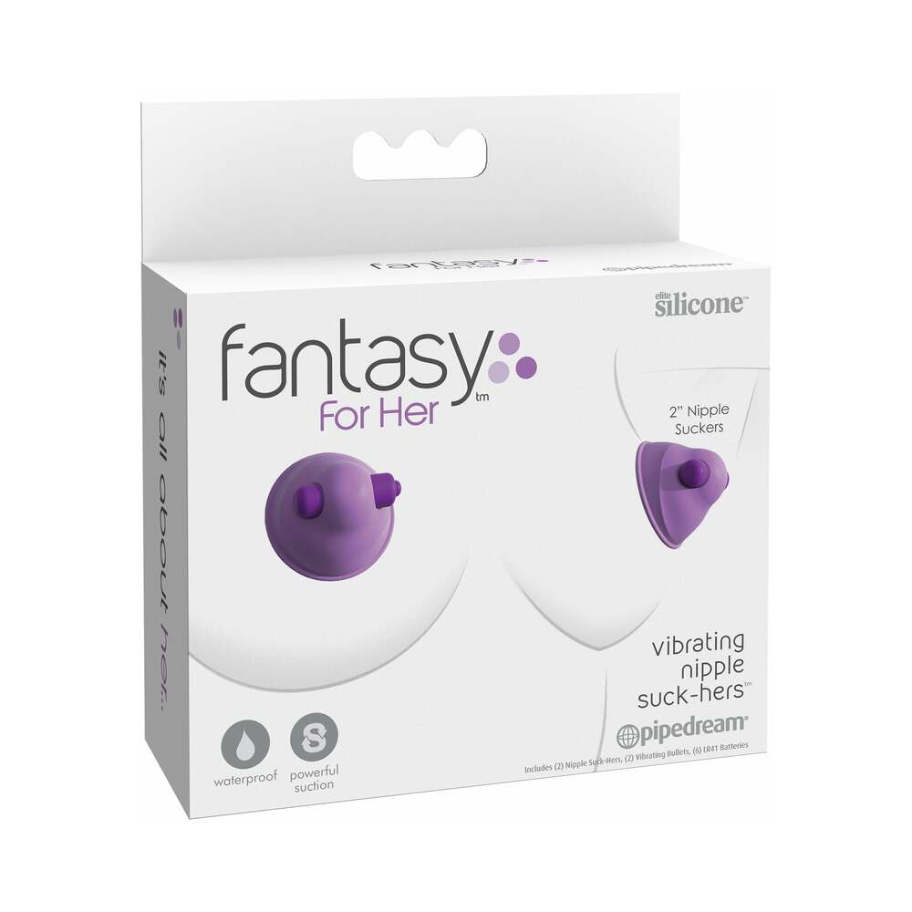 Pipedream For Her Vibrating Nipple Suck-Hers Purple | WorldCondoms