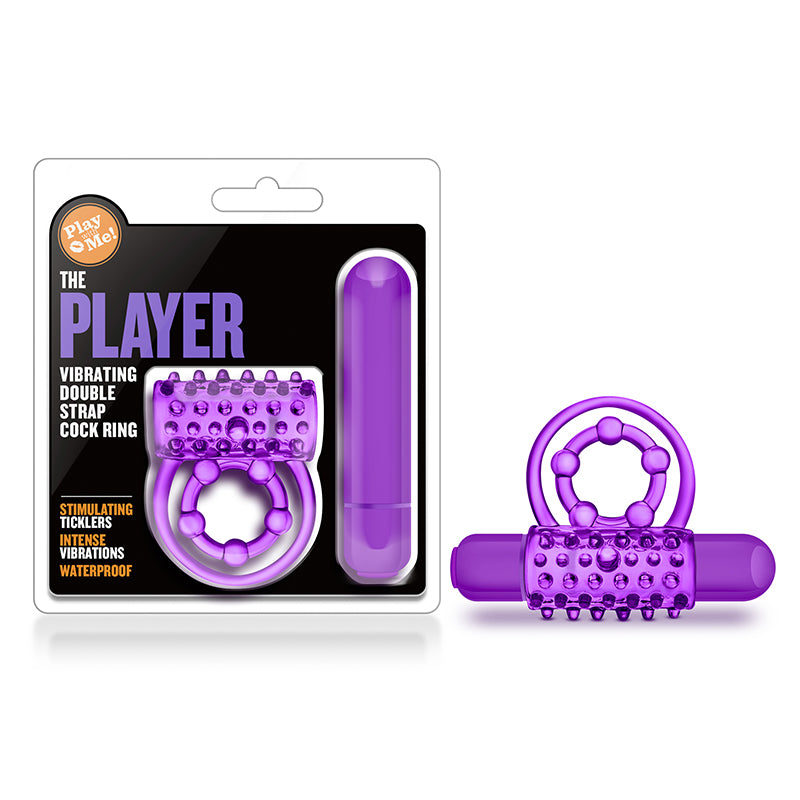 Blush Play with Me The Player Double Strap C-Ring Purple | WorldCondoms