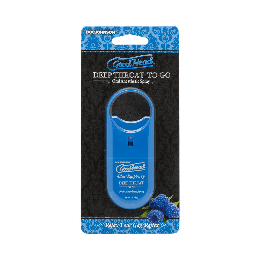 GoodHead Deep Throat Spray To-Go Blue Raspberry 0.33 fl oz Imagen principal del producto