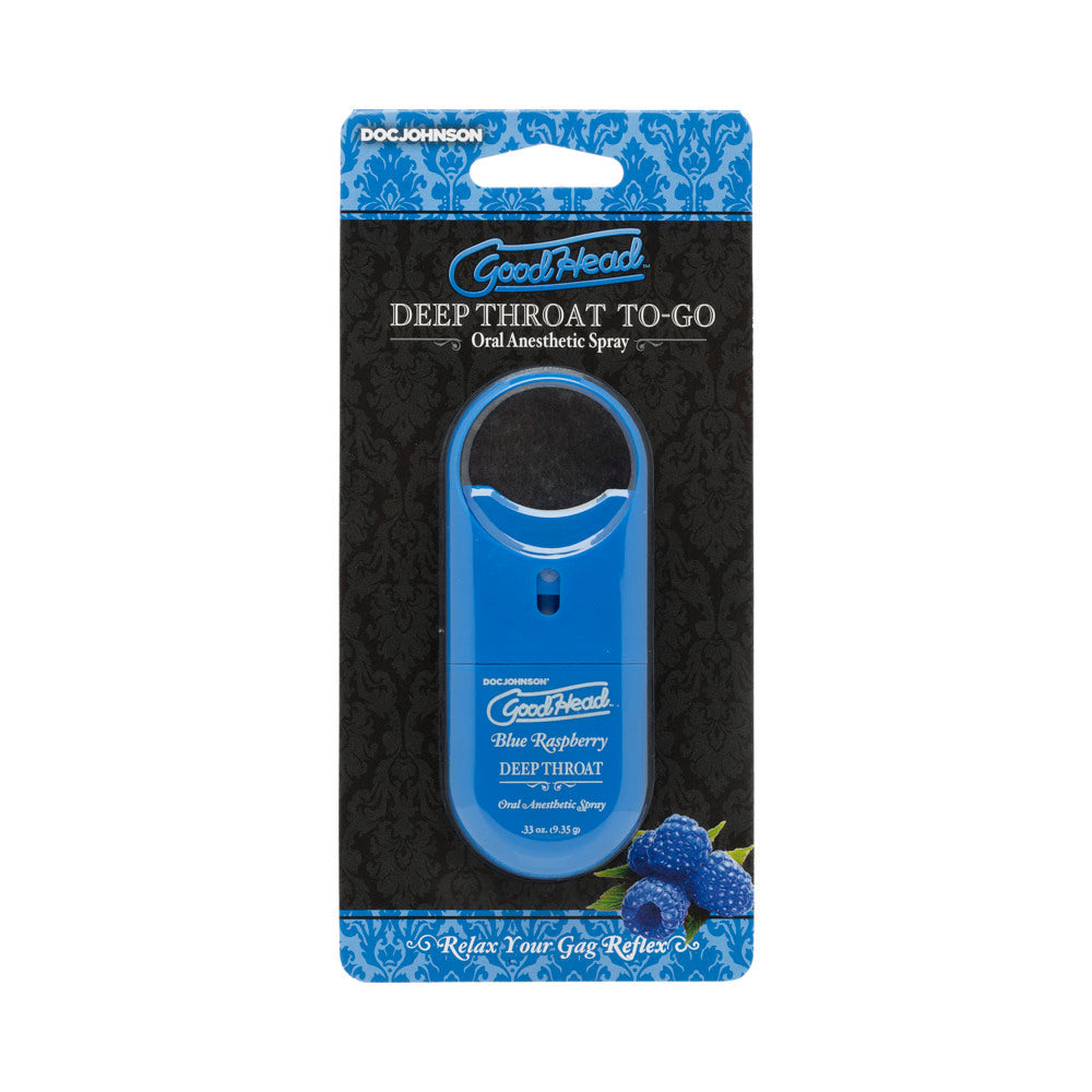 GoodHead Deep Throat Spray To-Go Blue Raspberry 0.33 fl oz