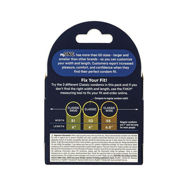 My One Classic Sampler Box 3 | WorldCondoms