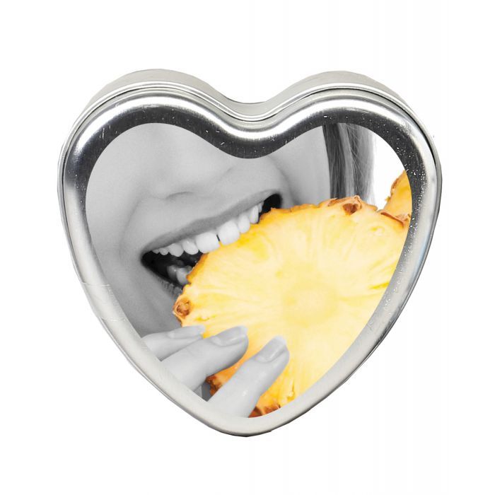 Earthly Body Hemp Edible Candle Heart Tin Pineapple 113g Main image