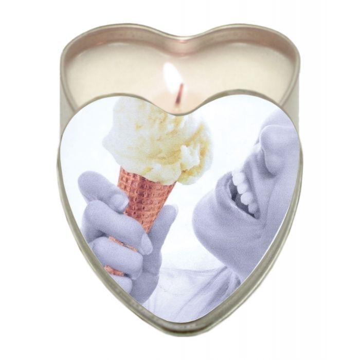Earthly Body Hemp Edible Candle Heart Tin Vanilla 113g Main image